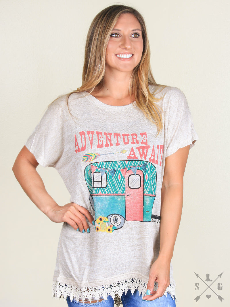 ADVENTURE AWAITS CAMPER TOP