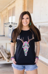 DEER JOHN TEE-DEAR SKULL
