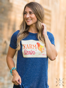 FARM LIVIN' Patchwork Top