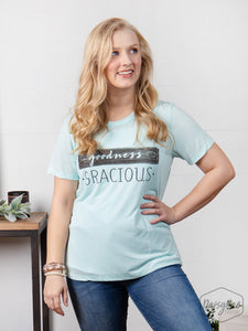 "GOODNESS GRACIOUS" MINT TEE