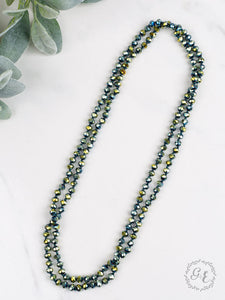 "THE ESSENTIAL 60 INCH WRAP NECKLACE" METALLIC MERMAID