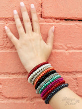 Load image into Gallery viewer, &quot;STACKABLE BEADED&quot; BRACELET-FUCHSIA
